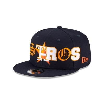 Houston Astros Gorra | New Era MLB Mixed Font 9fifty Snapback Cap Mexico - Azules